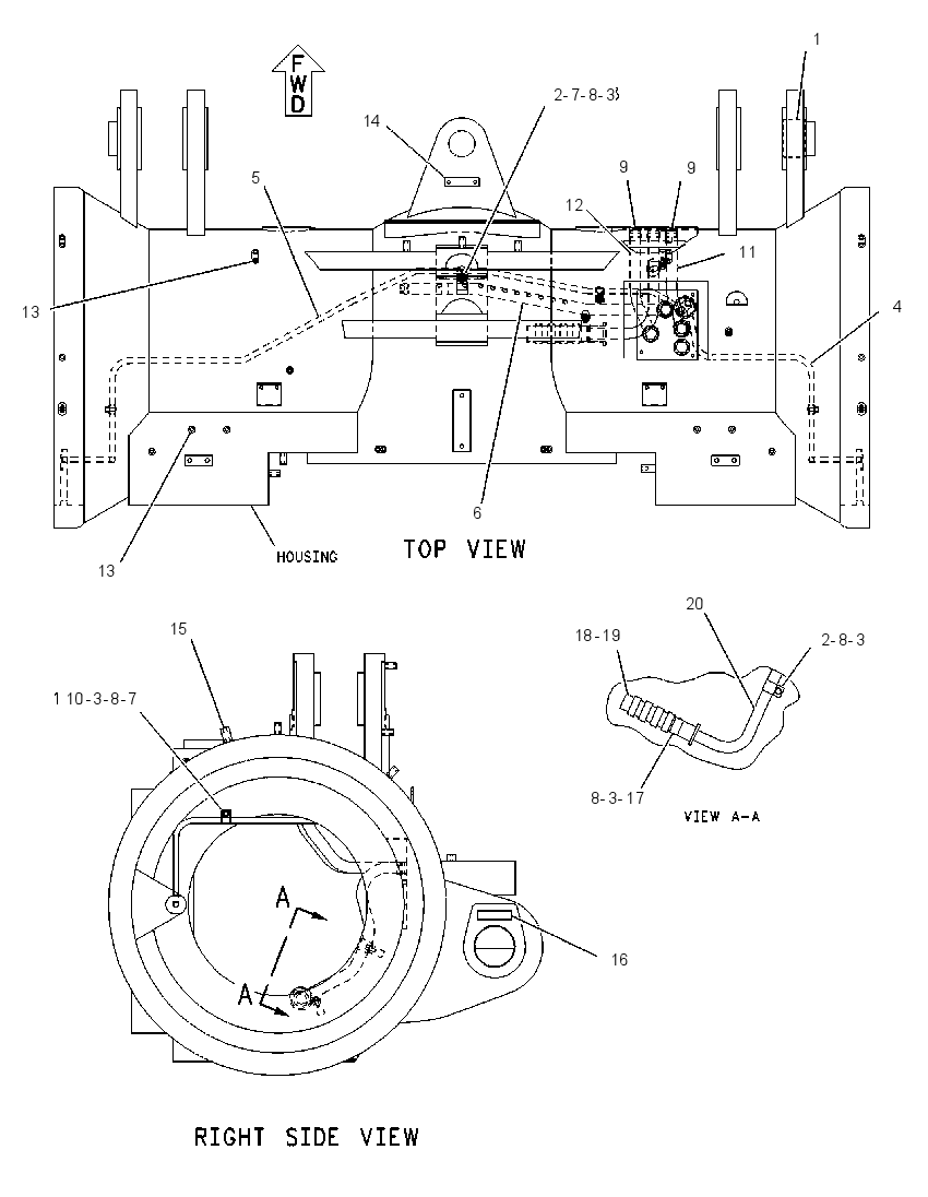 HOUSING AS-REAR AXLE 1312529 CAT