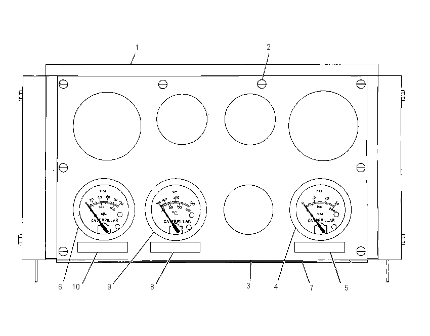 Панель приборов 4W7281 CAT