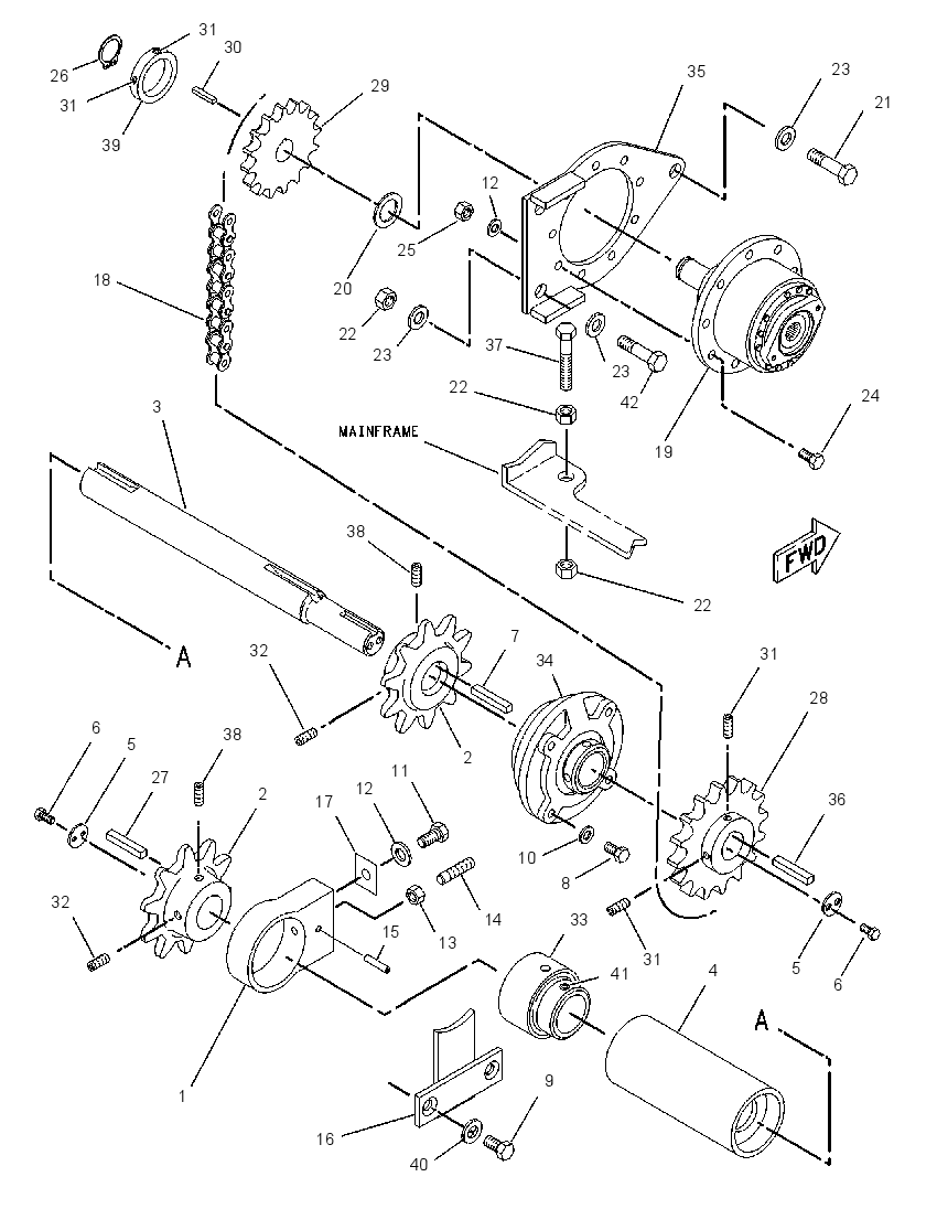 SHAFT GP-FEEDER DRIVE 8I0801 CAT