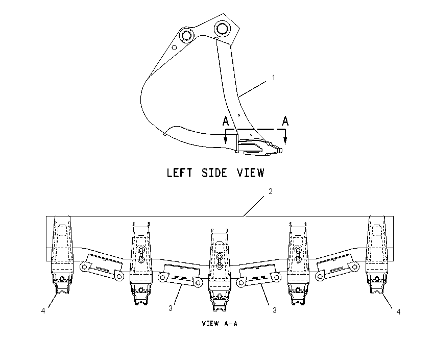 BUCKET AS-MASS EXCAVATOR 1221082 CAT