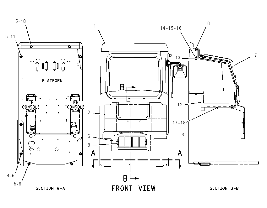 CAB & MOUNTING GP 1339280 CAT