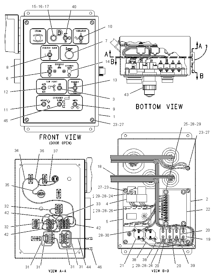 BOX GP-SCREED CONTROL 1295098 CAT