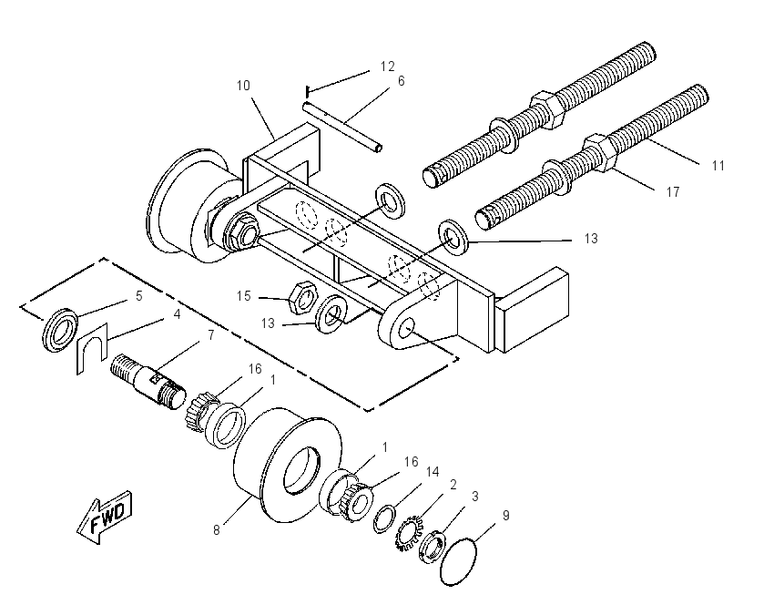 FOOTSHAFT GP 1220702 CAT