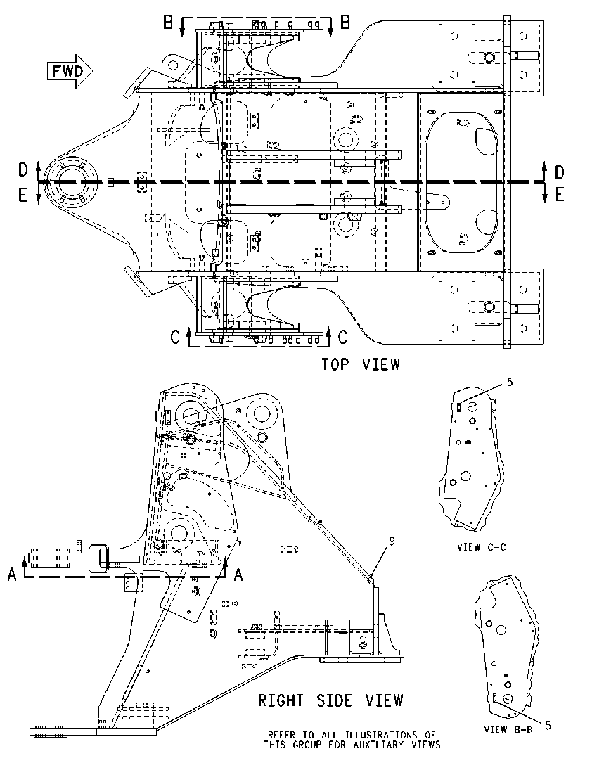 FRONT FRAME ASSEMBLY 1384400 CAT
