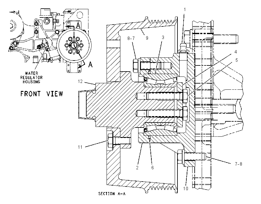 PULLEY GP-FAN 1268223 CAT