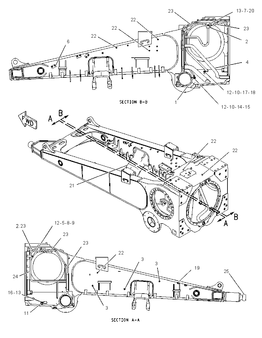 CASE & FRAME AS 1373427 CAT