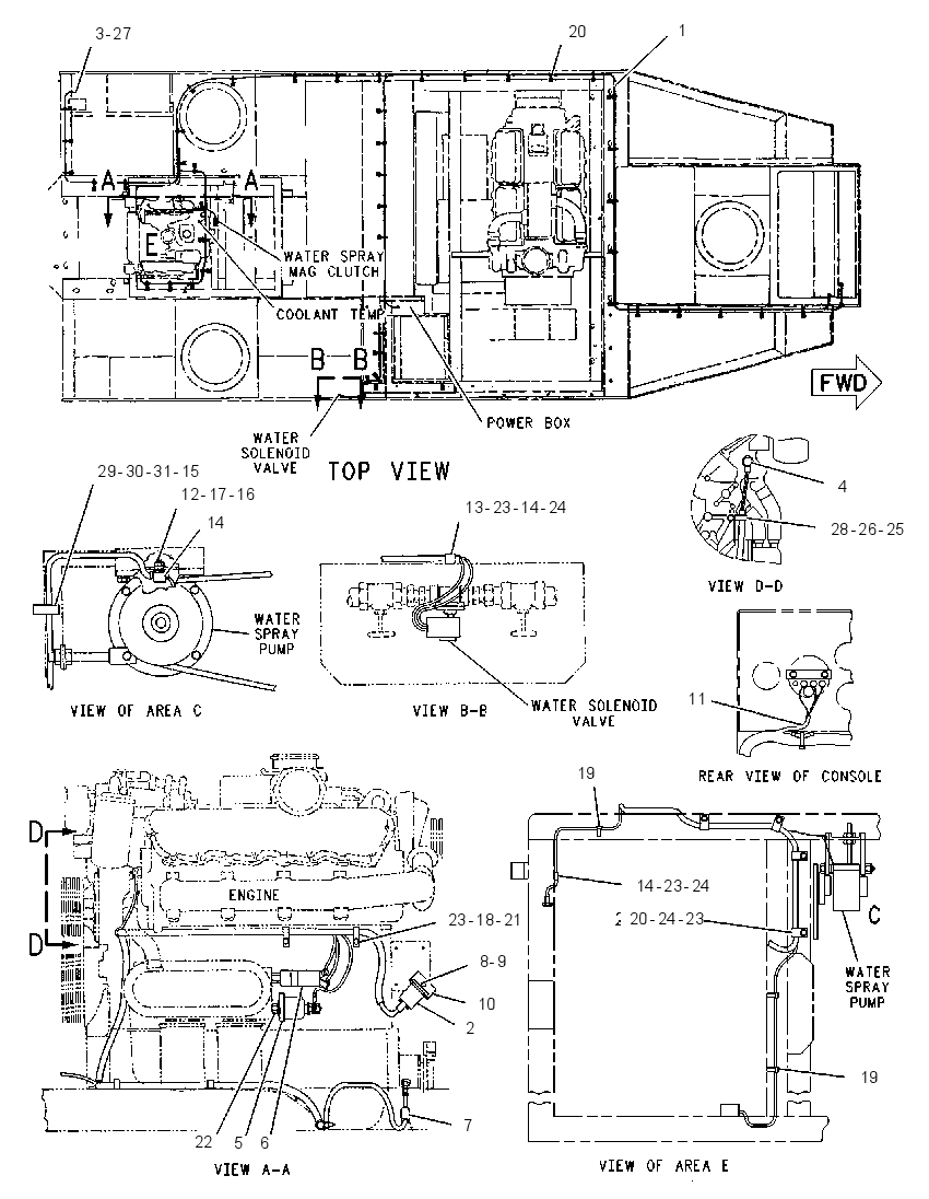 Проводка двигателя 6R4016 CAT