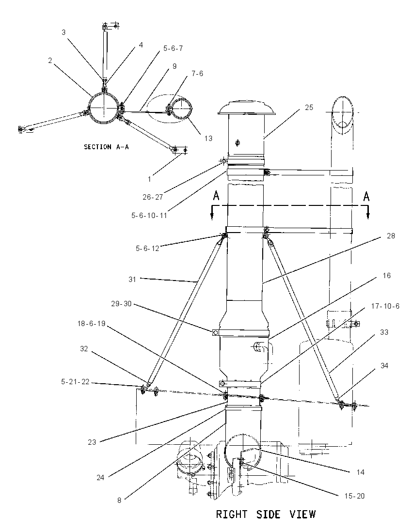 EXTENSION GP-AIR CLEANER 1257982 CAT