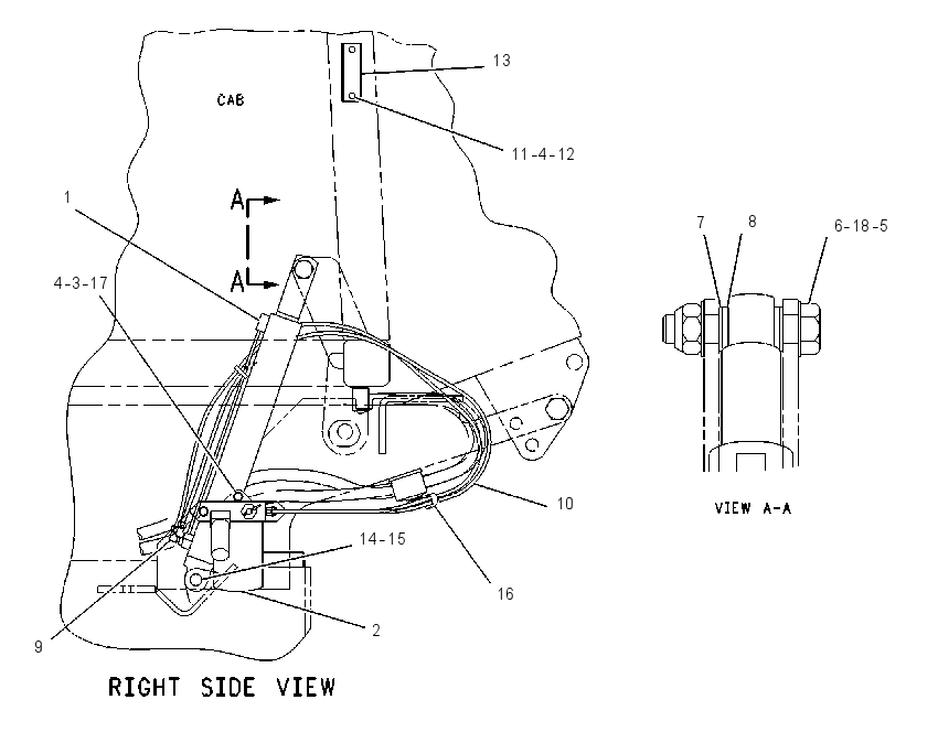 CYLINDER & MTG GP-TILT 1158073 CAT