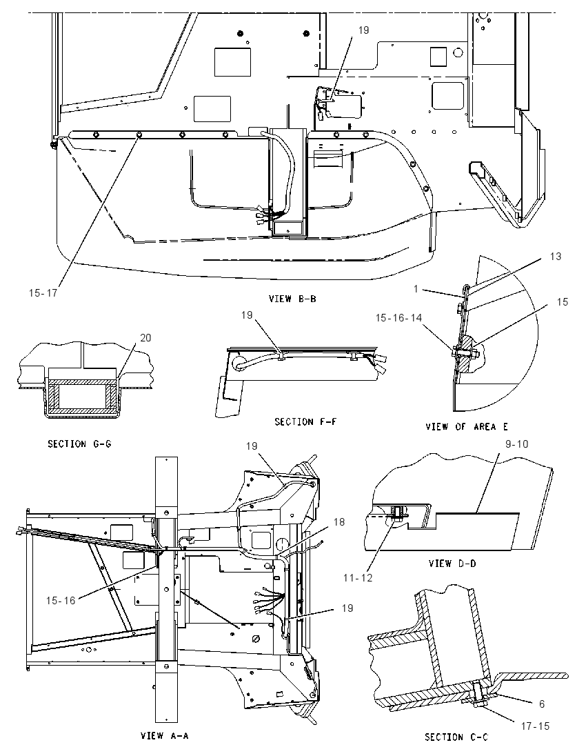 CANOPY GP-OPEN ROPS 1043452 CAT