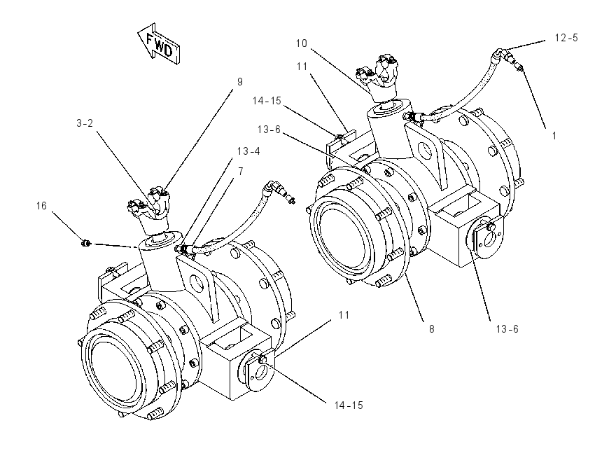 AXLE GP-DRIVE 1207074 CAT