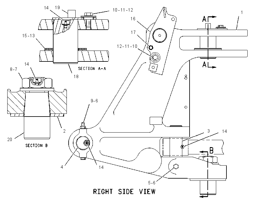 FRAME GP-SWING 1245345 CAT