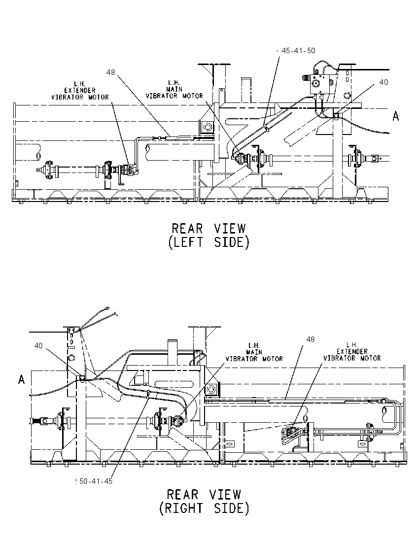 Трубопроводы вибровозбудителя 8I0603 CAT