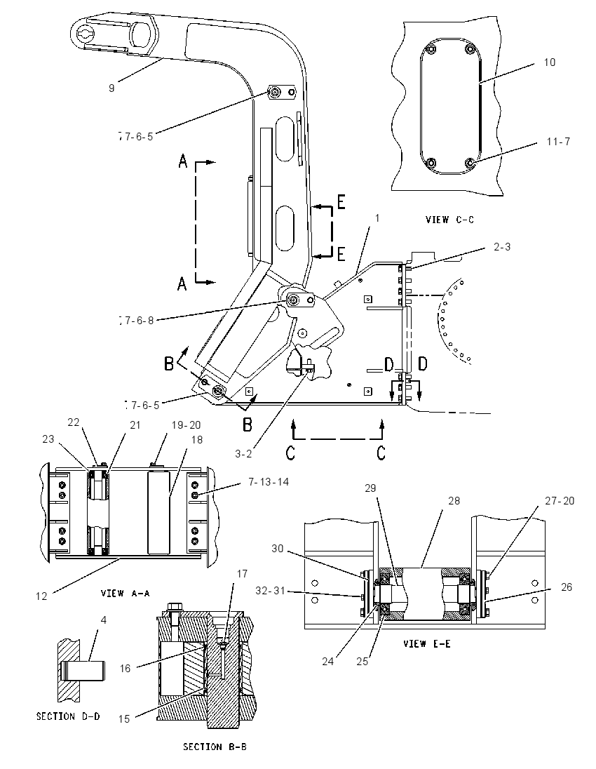FRAME GP-GRAPPLE 1349640 CAT