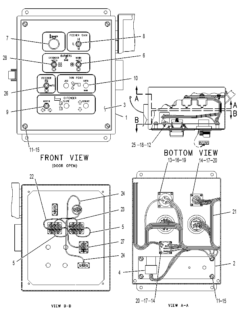 BOX GP-SCREED CONTROL 1299805 CAT