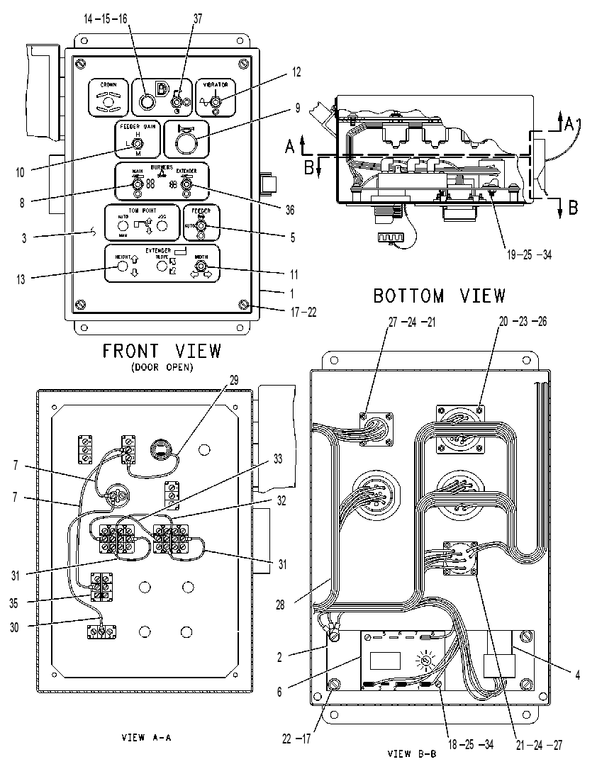 BOX GP-SCREED CONTROL 1299806 CAT