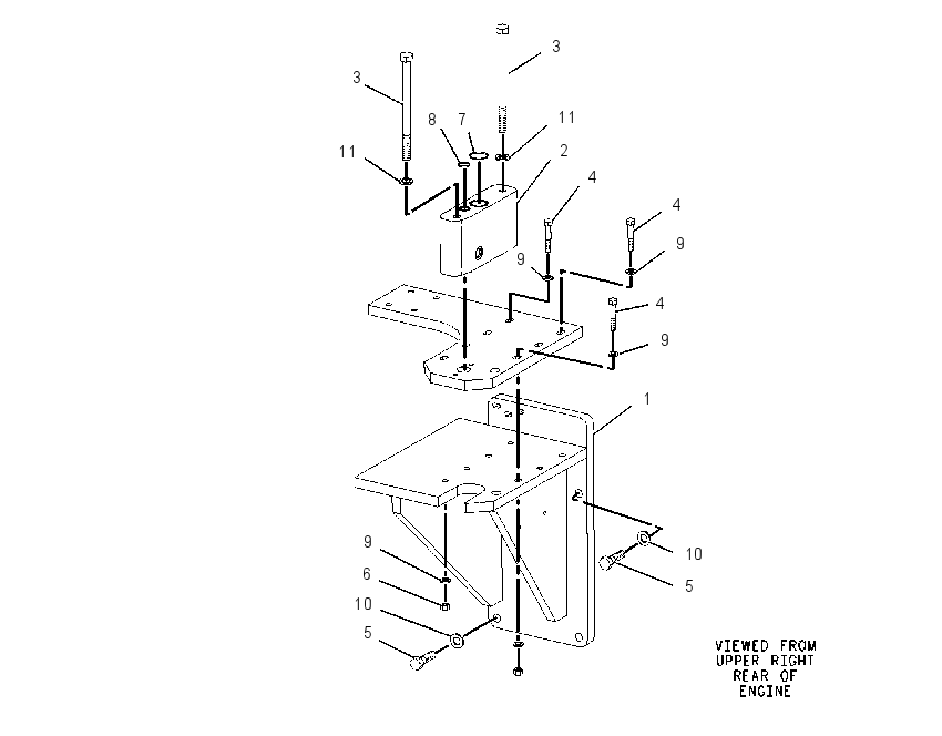 MOUNTING GP-TURBOCHARGER 1332044 CAT
