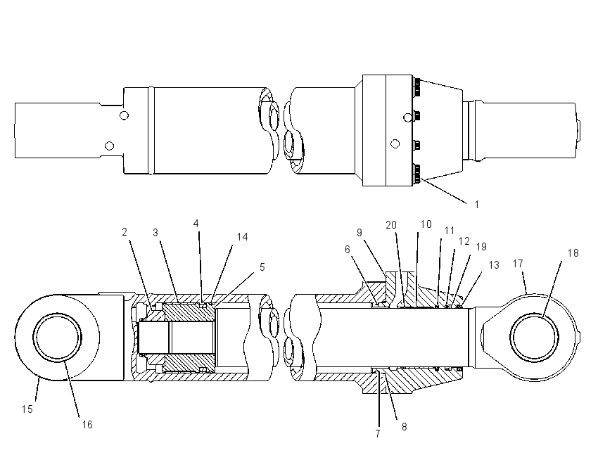 CYLINDER GP-MASTER 4I5693 CAT