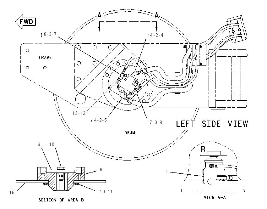 MOTOR & MTG GP-VIBRATORY 1276945 CAT