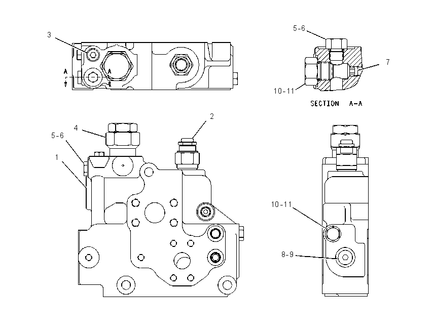 MANIFOLD GP-HYDRAULIC 4Z6059 CAT