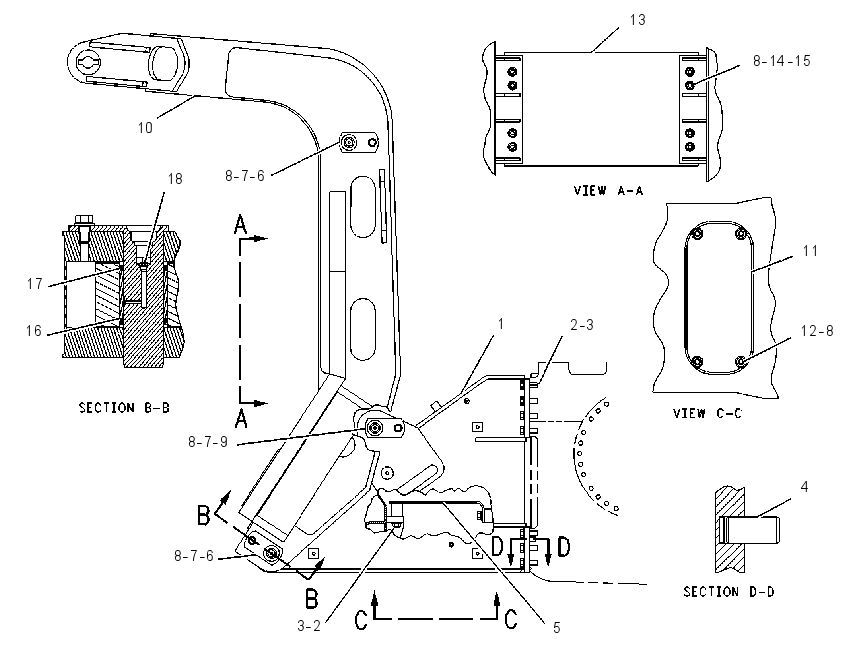 FRAME GP-GRAPPLE 1349642 CAT