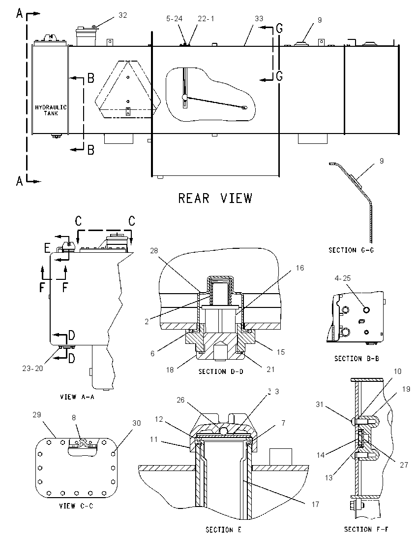 TANK GP-HYDRAULIC & FUEL 1337179 CAT