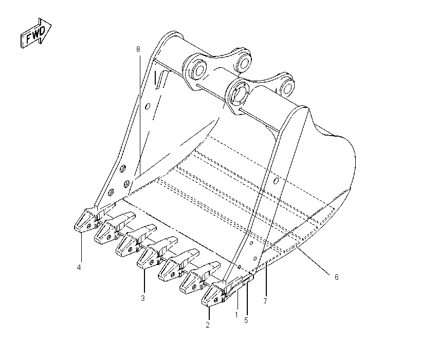 BUCKET AS-MASS EXCAVATOR 1193167 CAT