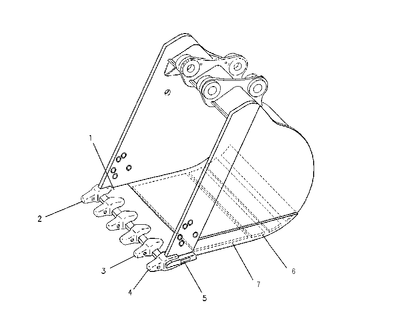 BUCKET AS-TRENCHING 1286620 CAT