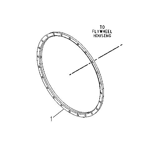 ADAPTER GP-FLYWHEEL HOUSING 1290356 CAT