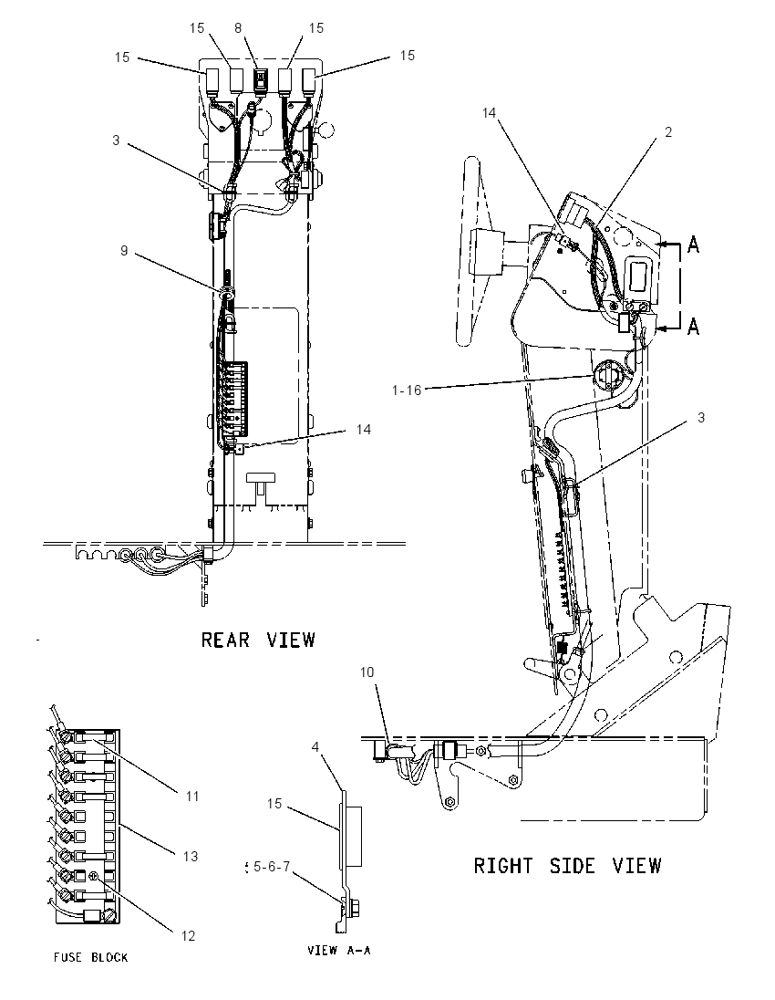 WIRING GP-STEERING CONSOLE 1125974 CAT