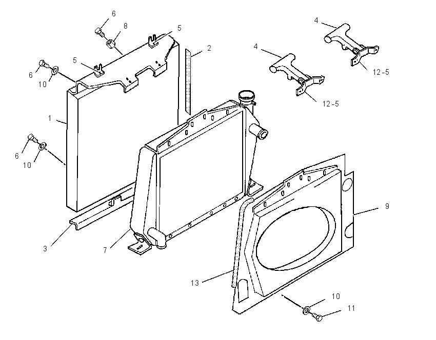 SHROUD GP-RADIATOR 1432801 CAT