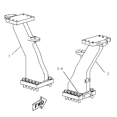 Крепление ROPS 1185244 CAT