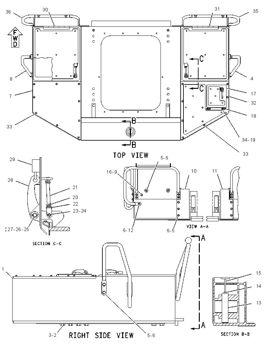 BUMPER GP-REAR 1412520 CAT