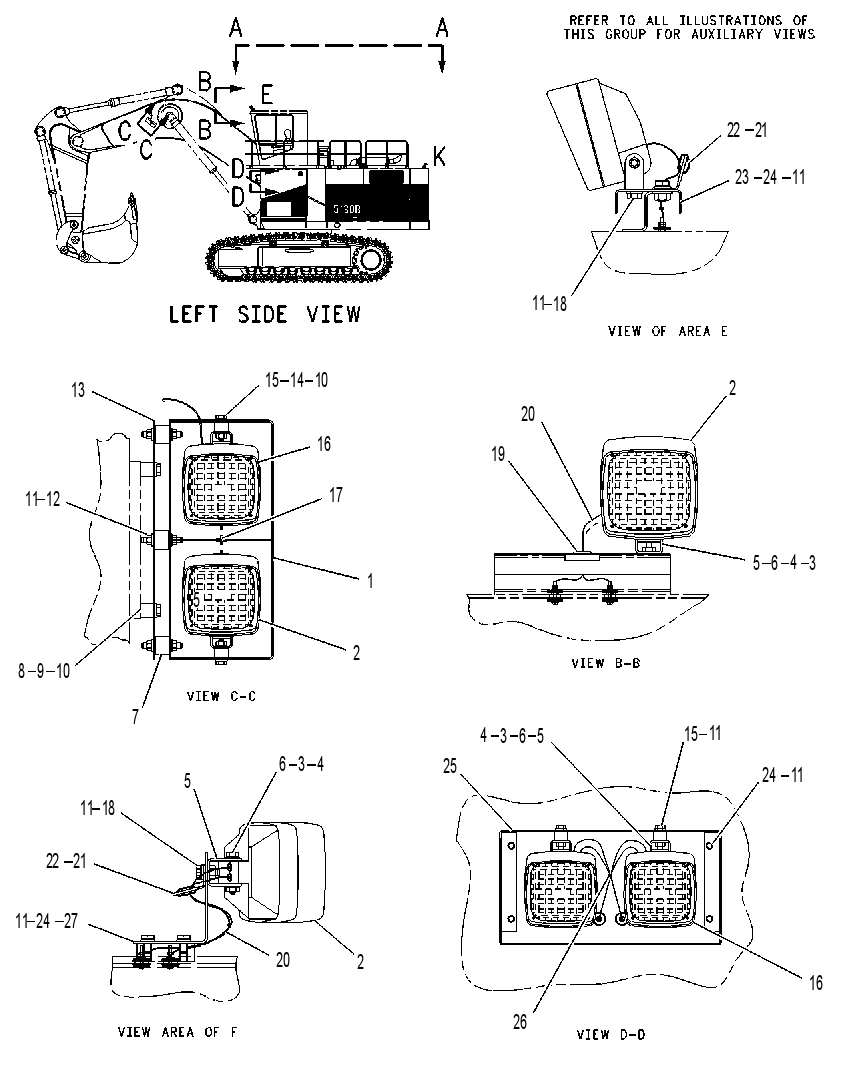 LIGHTING GP-MASS EXCAVATOR 1415623 CAT