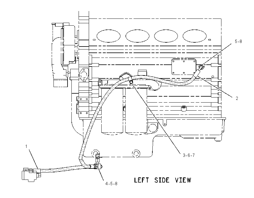 LINES GP-COOLANT DRAIN 1430056 CAT