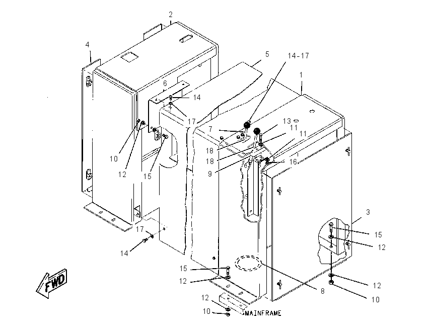 CONSOLE GP-REAR 7R9631 CAT
