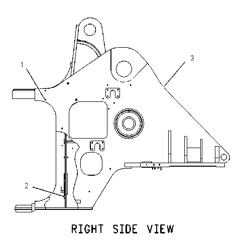 FRAME AS-LOADER 1453377 CAT