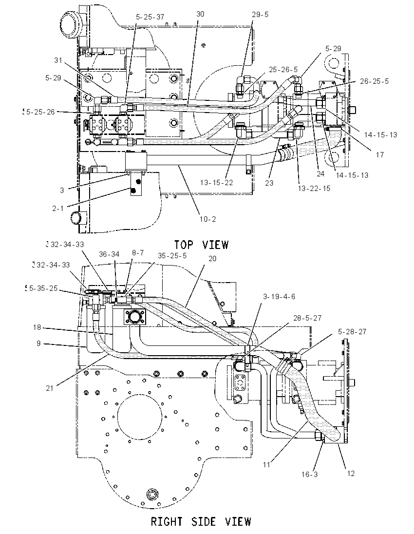 LINES GP-CHARGE PRESSURE 1238917 CAT