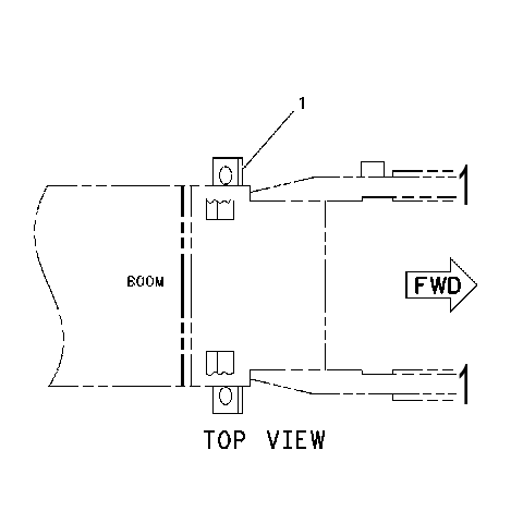 MOUNTING GP-IMPLEMENT LINES 1222397 CAT