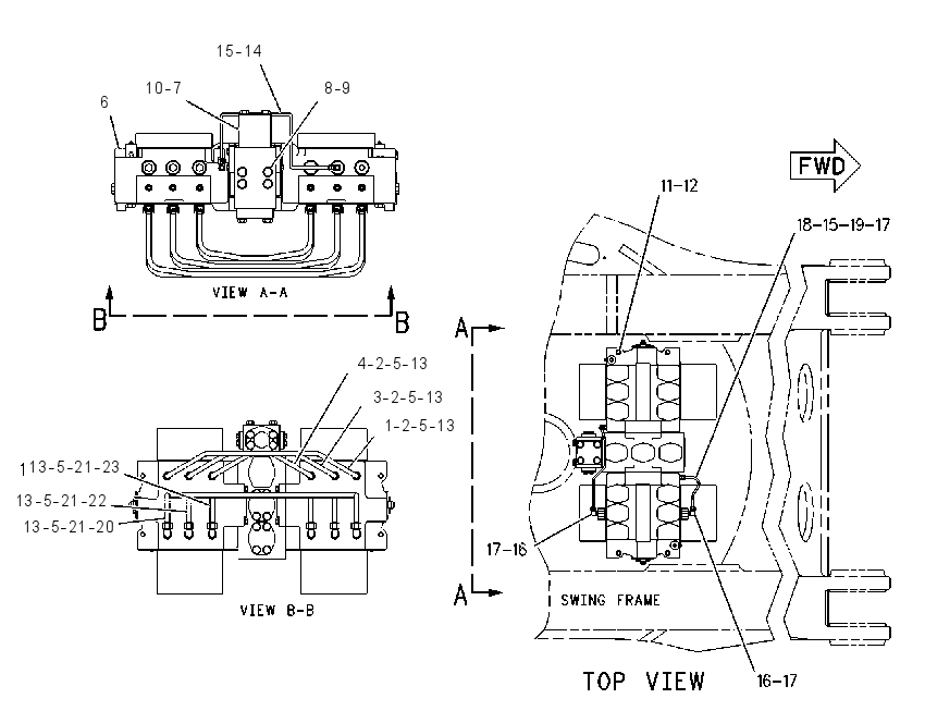 VALVE & MTG GP-IMPLEMENT CONT 1366711 CAT