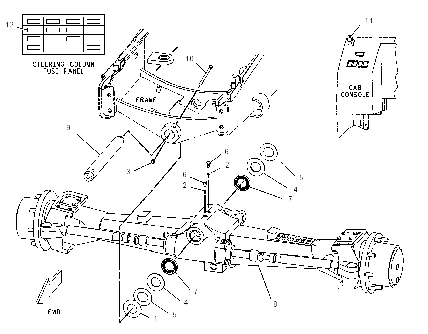 AXLE & MTG GP-DRIVE & STEERING 1129630 CAT