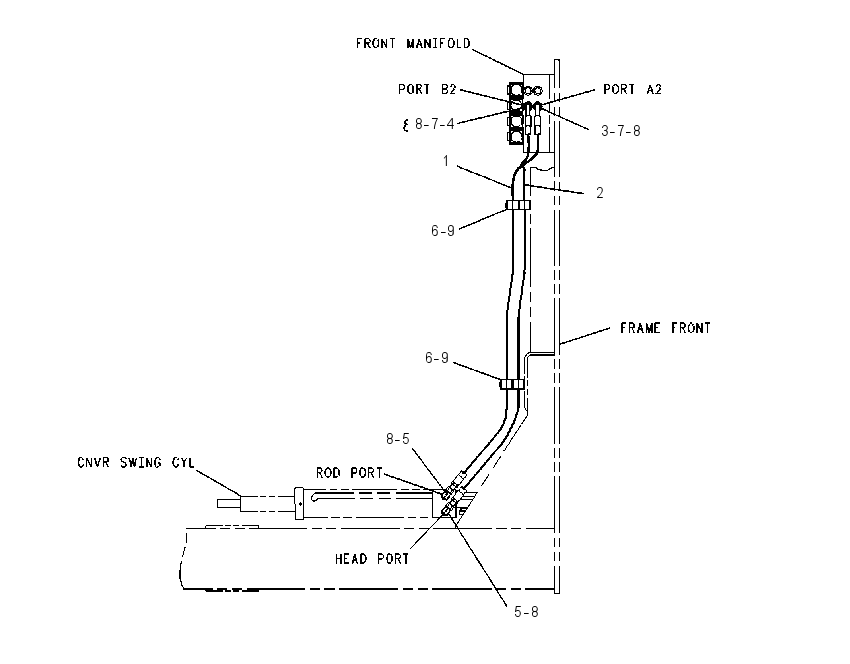 LINES GP-SWING CYLINDER 1014300 CAT