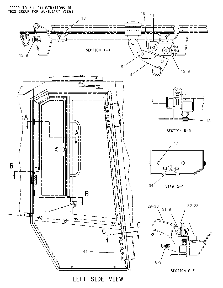 LATCH GP-CAB DOOR & WINDOW 1311126 CAT