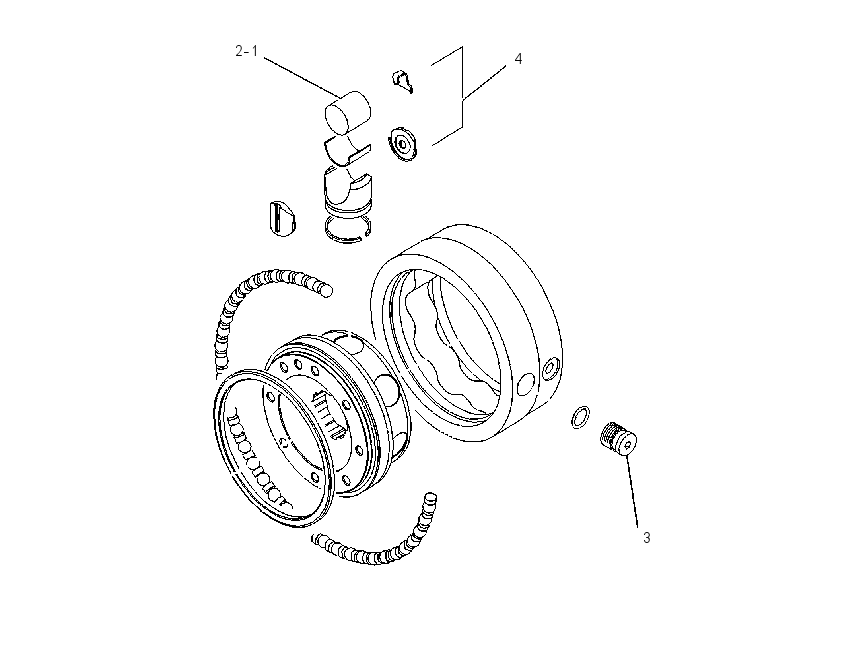 BLOCK GP-HYDRAULIC PISTON 1697134 CAT