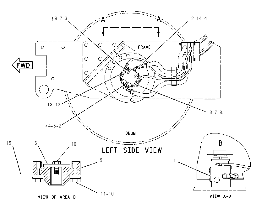 MOTOR & MTG GP-VIBRATORY 1376519 CAT