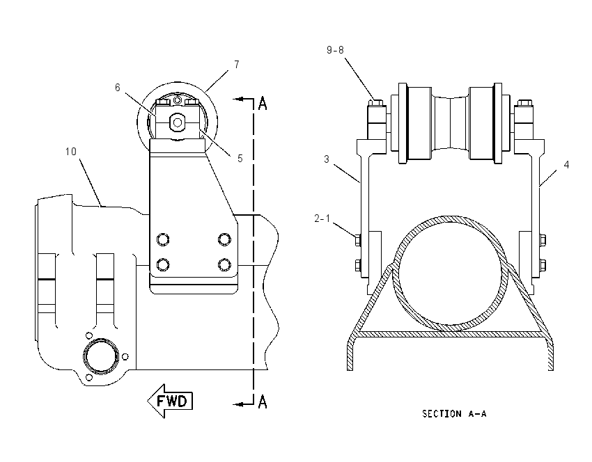ROLLER AR-TRACK CARRIER 1024319 CAT