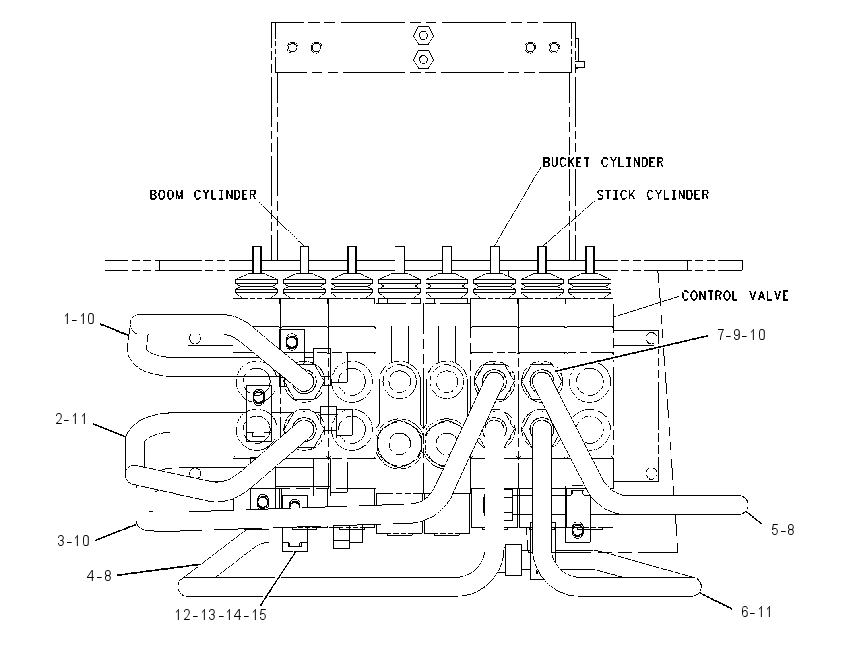 LINES GP-BACKHOE 8Y7474 CAT