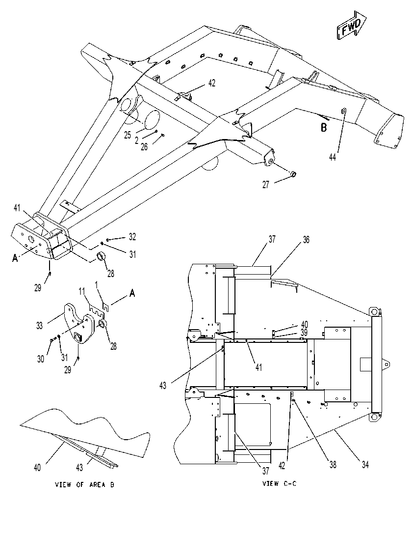FRAME GP-MAIN 1391560 CAT