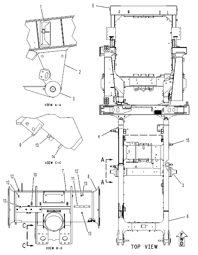 FRAME AS 1432040 CAT