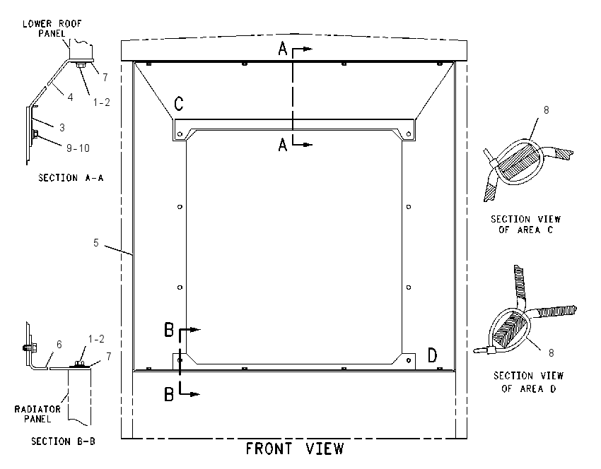 BAFFLE GP-RADIATOR 1367213 CAT